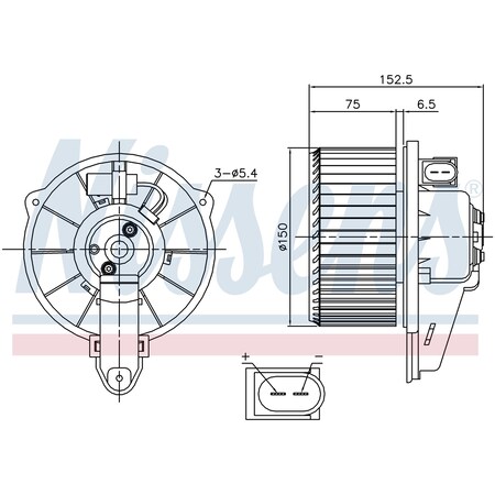 Nissen Blower Motor, 87221 87221